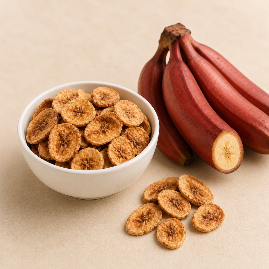 Red Banana Slices